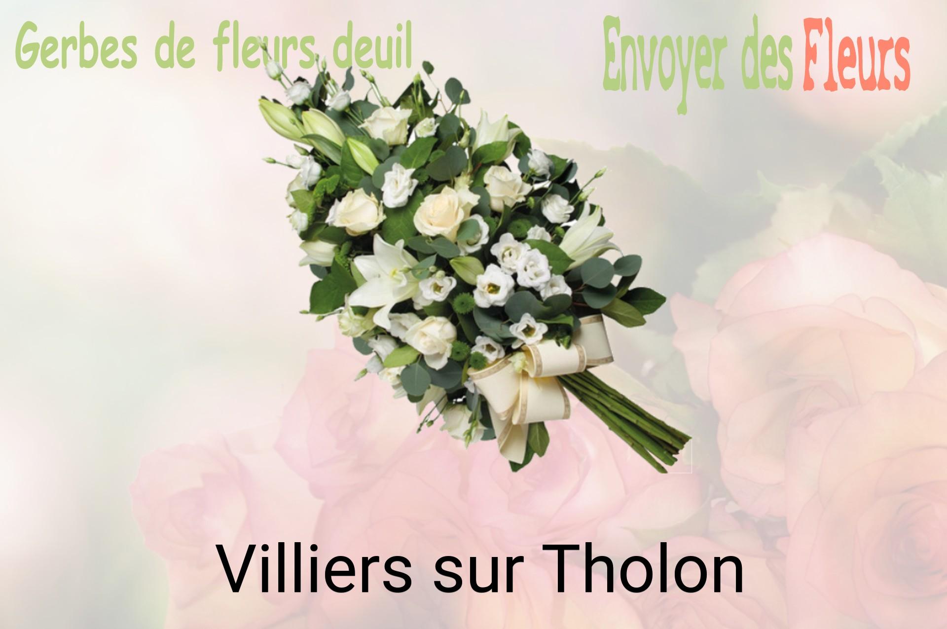 Gerbe de fleurs de deuil livrée à Villiers-sur-Tholon